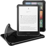 MoKo Case for All-New 7" Kindle Paperwhite (12th Generation-2024) and Kindle Colorsoft Signature Edition 2024 Ultra Thin Clear Flexible Transparent TPU Skin Bumper Back Cover Shell, Black
