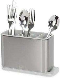 Joseph Joseph Surface Kitchen Sink Cutlery Drainer, Utensil Cutlery And Kitchen Gadgets Holder With Draining Base, Kitchen Storage, Stainless Steel