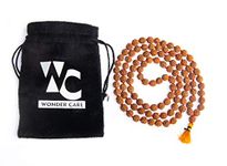 Wonder Care Certified Rudraksha Mala 5face(Panchmukhi) Authentic Genuine Rudraksha Beads Ornament Rosary Japa Mala Beads Necklace Puja | Prayer Beads | Meditation Beads