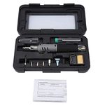 HS-1115K 10 in 1 Butane Gas Soldering Iron Kit Portable Cordless Welding Torch Kit Electronic Ignition Gas Soldering Iron