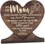 Mom Birthday Gifts, Mom Friend Gifts, Gift Wood Heart, Wood Signs Quote for Crafts, Mothers Day Gift, Unique Gift Idea for Her from Daughter, Wood Signs Quote for Crafts, Meaningful Gifts for Mom