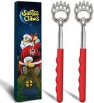 2 Extendable Back Scratchers, Santa's Claws Telescopic Back Massager in Christmas Gifts Box, Funny Christmas Stocking Stuffer for Men, Dads Women, Adults. Christmas Bear Claw Massage Tool for Back