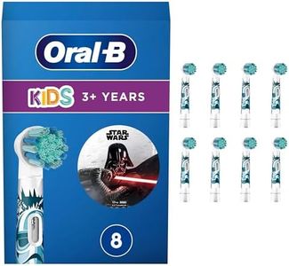 Oral-B Kids 3+ Testine Spazzolino Elettrico Star Wars, Confezione da 8 Testine di Ricambio, Delicato per i Bambini, con Setole Morbide