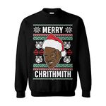 Merry Chrithmith - Tyson Funny Xmas Christmas Unisex Crewneck Sweatshirt - Black - Large