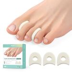 Welnove Foam Toe Separators - 40 Pack Toe Spacers for Corn, Blister, and Hammer Toe Relief - Breathable, Adhesive Options for Pain from Bunions, Toe Overlap, and Corns（1/4 Inch）