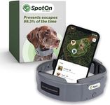 SpotOn Longer Battery Life, GPS Dog Fence, App Based Wireless Dog Fence Collar, Waterproof, Accurate & Reliable GPS Dog Fence System, Virtual Dog GPS Tracker for All Terrain Large/All Carriers