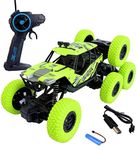 SHIPEASE 8 Wheel Rock Crawler Car High Speed 2.4GHZ 1:18 Scale Monster Truck 4WD Rock Climber Toys for 5 Years Old Kids Boys (Multicolor)