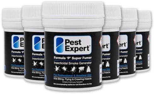 Pest Expert Carpet Moth Killer Super Fumer Smoke Bombs Strong Treatment 6 x 11g – Max Strength Moth Bomb, Fast-Acting for Effective Control, Professional Strength for Approved Amateur Use