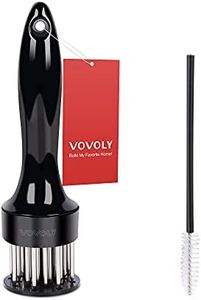 Vovoly Meat Tenderizer Tool, Premium Meat Tenderizer, Stainless Steel 24 Sturdy & Sharp Needle, Easier-Use for Kitchen Cooking Tenderizing Steak Beef Poultry BBQ & Marinade than Meat Hammer Mallet