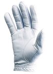 Tourna TENNIS GLOVE-MENS-FULL, FINGER-MEDIUM-RIGHT, White, Small (TGF-M-M-R)