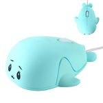 Samudgate Cute Wired Mouse, Small Dolphin Shape USB Wired Mouse 1600 DPI Optical Mice Computer Mouse, Portable Corded Mice for Travel, Office, Home, Laptop, Computer