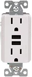 Eaton 3.6A USB Type A Charger with TR Duplex Receptacle 15A/125V