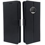 Pikkme Moto G5s Plus / G5s+ Flip Cover Leather Finish Wallet Back Case for Moto G5s Plus / G5s+ (Black)