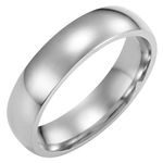 Willis Judd Mens Tungsten Ring In Gift Box 6mm Wedding Band Ring for Men Engagement Ring Comfort Fit Size S