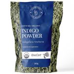 200g Organic Certified Indigo Powder 100% Pure Mendhi Hair Colour Triple Sifted Black Hair Dye