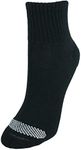 Hanes Womens Cool Comfort Toe Support Ankle Socks, 6-pair Pack, Black/White Vent, One size