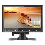 Haiway 7 inch Mini Monitor, 1024X600 IPS Display Screen Small HDMI Monitor VGA Monitor for PC/CCTV/Raspberry PI/Security Camera/Gaming, Build in Speakers & Earphone Jack, with Remote Control