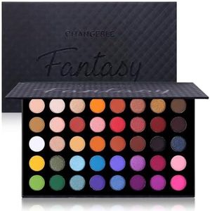 UCANBE Highly Pigmented Eye Makeup Palette, Matte Shimmer Metallic Eyeshadow Pallet Long Lasting Blendable Natural Colors Make Up Eye Shadows Cosmetics Gift Kit