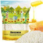 CARGEN White Beeswax Pellets 1335G - Beeswax Pastilles Pure Bulk Bees Wax for DIY Candles, Beeswax Beads Triple Filtered for DIY Beewax Making Candles Skin Care Lip Balm Soap Lotion