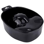 Beauticom Manicure Bowls Nail Art Hand Soak Treatment Bowls (BLACK, 1 Piece)