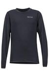 Marmot Boys Midweight Harrier Crew, Black, X-Small