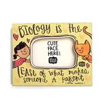 Alicia Souza Fridge Magnet Photo Frame, Biology Cat, Small Picture Frame, Multicolor, Ideal Gift, Water Resistent 3W x 3.3H CM