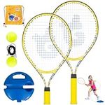 Kids Tennis Rackets 2 Pack with Ten