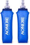 AONIJIE 250ML/350ML/500ML/600ML Portable TPU Soft Water Bottle Folding Soft Flasks For Outdoor Marathon Running Hydration Camping Hiking (500ML-2pcs)