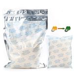 LotFancy 500 Gram Silica Gel Desiccant Packet, Safe Odorless Non-Toxic Moisture Absorbing Drying Bag