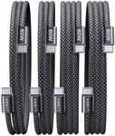 LISEN USB C to USB C Cable 60W, [4 Pack, 1.6ft+3.3ft+6.6ft+6.6ft] iPhone 17 Charger Cable Type C Cable Fast Charging, Braid USBC Cord for iPhone 16 15 Pro Max, Galaxy S25, PS5, iPad Pro/Air, Switch 2