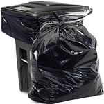 Heavy Duty 65 Gallon Black Trash Bags - (Pack of 50) 1.6 MIL - 50" x 58" Industrial Garbage Bags Premium Quality Plastic Can Liners for Recycling, Bottles, Cans, Contractors, Toter, Rubbermaid, Stor