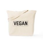 CafePress Vegan Tote Bag Natural Canvas Tote Bag, Reusable Shopping Bag