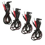 VeniCare 4pcs Tens Unit Lead Wires for Intensity 10 Tens 2500 3000 EMS 7500 Twin Stim