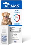 Adams Ear Mite Treatment For Dogs and Cats Over 12 Weeks, Kills Ear Mites On Contact, Relief For Dogs and Cats Suffering From Ear Mites, Soothing Aloe and Lanolin Formula .5 Fl Oz