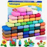 Ixiaoyoo Air Dry Clay, Modelling Clay for Kids, 50 Colors DIY Molding Magic Clay for with Tools, Soft & Non-Sticky, Toys Gifts for Age 3 4 5 6 7 8+ Years Old Boys Girls Kids