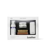 Jason Markk Leather Conditioner and Cleaner Kit - Complete Leather Care | Premium Balm, 4oz Foam Cleaner & Brush | For Boots, Dress Shoes, Jackets | Moisturizes, Cleans & Protects