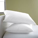 HFI UrbanArts Premium Polyester Fiber Elite Pillows - Pack of 2 Pcs | 17 x 27 Inches | White