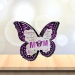 LUNEKKH Birthday Gifts for Mom, Best Mom Gift Ideas, 5x3.8 IN Butterfly-Shaped Acrylic Plaques Gifts for Birthday Valentine Mothers Day Christmas Thanksgiving from Daughter Son