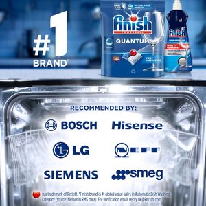 Finish Quantum Dishwasher Tablets, 83-Pack – Powerful Cleaning