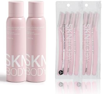 SKNBODY Hair Identifier Spray with Dermaplaner Set 2 Pack, Facial Hair Removal Kit with 4 Razors for Face Shaving and Dermaplaning