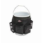Bucket Boss Auto Boss Wash Boss Organizer for a 5 Gallon Bucket, with Fast-Drying, Exterior Mesh Pockets for Car Supplies, Allowing for Soap and Water in the Bucket, in Black, AB30060