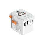 TESSAN Universal Travel Adapter, 5 in 1 International Plug Adapter, 20W 4 USB Ports (2 USB C) Worldwide Power Adaptor, Travel Essentials for Canada to Europe UK Australia France Germany
