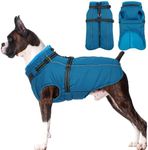 Lelepet Dog Coat, Dog Coat with Harness Built in Warm Dog Winter Coat Waterproof Dog Jacket with Harness Dog Cold Weather Coats Thick Dog Fleece Vest Reflective Dog Coats for Small Medium Large Dogs