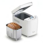 Davivy Bread Maker Machine with Silicone Baking Gloves, Double Kneading Paddles, 15-in-1, 15-Hour Delay Timer, 1-Hour Keep Warm & Nonstick Pan, 3 Loaf Sizes & 3 Crust Colors,Add Nut Signal