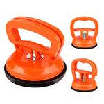 QCGNIUI Car Dent Puller, 3 Pack Dent Removal Tool with High Strength Suction Cups Car Dent Remover Dent Removal Kit for Car Surface,Glass,Tiles Lifting and Objects Moving, Orange (1 Large +2 Small)