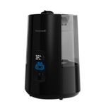 Honeywell HWC778BC Dual Comfortᵀᴹ Cool Mist + Warm Steam Humidifier, Black, with Humidistat & Digital Control Panel, Essential Oil Cup, Auto Shut-off, Warm or Cool Visible Mist