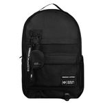 URBAN MONKEY Mens and Womens Unisex Polyster Black Backpack Medium