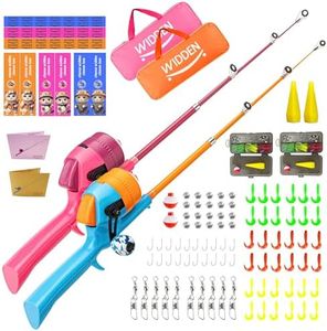 WIDDEN Kids Fishing Pole, Telescopic Fishing Rod, Toddler Collapsible Fishing Rod and Reel Combo with Tackle Box, Fishing Line, Bobber, and Soft Lures for Boy, Girl, Youth, Beginner, Over 3 Years Old