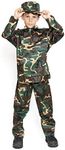 Jason Party Army Costume for Kids Soldier Costume Military Costumes for Boys-LWood-XL