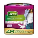 Depend Super Incontinence Pads for Women - 48 Pads